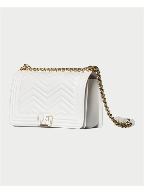 Marc Ellis Quilted Leather Bag MARC ELLIS | FLAT WAVE MMILK/LIGHT GOLD